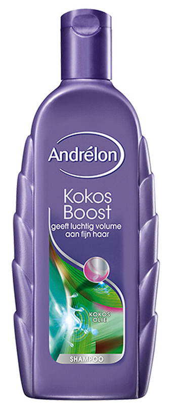 Aanbiedingen Andrelon Shampoo Kokos Boost 300ml - Geldig van 15/11/2021 tot 16/11/2021 bij Drogisterij.net