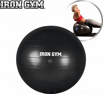 Aanbiedingen Iron Gym Exercise Ball 75cm Incl. Pump - Geldig van 15/11/2021 tot 21/01/2022 bij Drogisterij.net