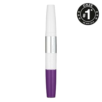 Aanbiedingen Maybelline Superstay 24h Lipstick 800 Purple - Geldig van 15/11/2021 tot 21/01/2022 bij Drogisterij.net