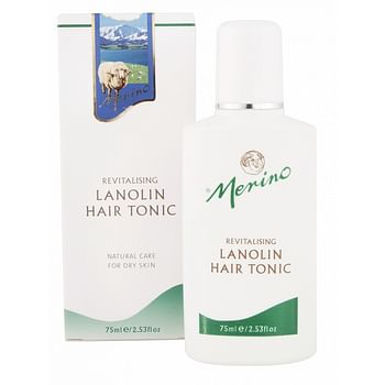 Aanbiedingen Merino Revitalising Lanolin Hair Tonic 75ml - Geldig van 15/11/2021 tot 21/01/2022 bij Drogisterij.net