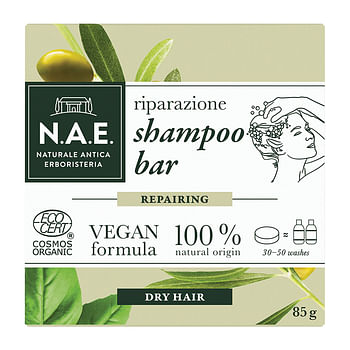 Aanbiedingen N.a.e. Shampoo Bar Riparazione Repair - Dry Hair 85gram - Geldig van 15/11/2021 tot 21/01/2022 bij Drogisterij.net