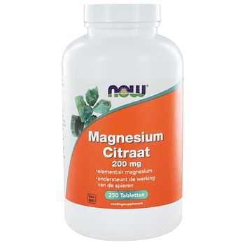 Aanbiedingen Now Magnesium Citraat 200mg - Geldig van 15/11/2021 tot 21/01/2022 bij Drogisterij.net