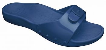 Aanbiedingen Scholl Footwear Sun Navy Blue Maat 36 - Geldig van 15/11/2021 tot 21/01/2022 bij Drogisterij.net