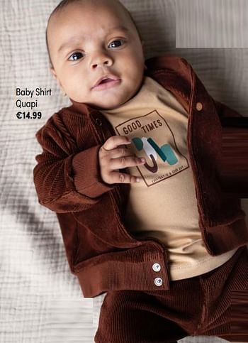 Aanbiedingen Baby shirt quapi - Quapi - Geldig van 14/11/2021 tot 30/11/2021 bij Baby & Tiener Megastore
