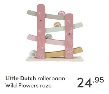 Aanbiedingen Little dutch rollerbaan wild flowers roze - Little Dutch - Geldig van 14/11/2021 tot 30/11/2021 bij Baby & Tiener Megastore