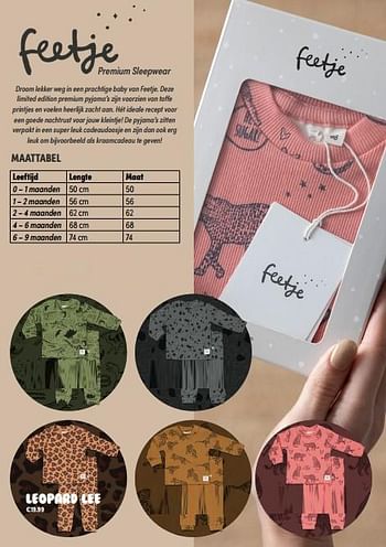Aanbiedingen Premium sleepwear leopard lee - Feetje - Geldig van 14/11/2021 tot 30/11/2021 bij Baby & Tiener Megastore