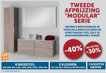 Aanbiedingen Modular serie -40% - Geldig van 16/11/2021 tot 20/12/2021 bij Zelfbouwmarkt