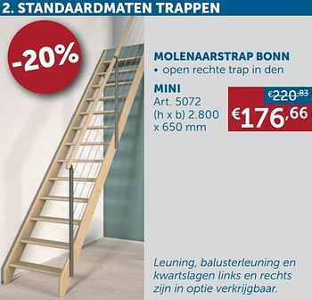 Aanbiedingen Molenaarstrap bonn mini - Geldig van 16/11/2021 tot 20/12/2021 bij Zelfbouwmarkt