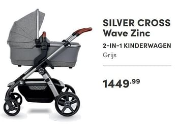Aanbiedingen Silver cross wave zinc 2-in-1 kinderwagen - Silver Cross - Geldig van 14/11/2021 tot 30/11/2021 bij Baby & Tiener Megastore