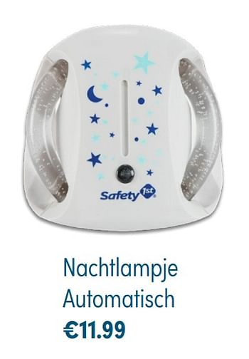 Aanbiedingen Nachtlampje automatisch - Safety 1st - Geldig van 14/11/2021 tot 30/11/2021 bij Baby & Tiener Megastore