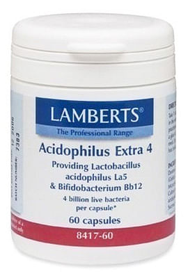 Aanbiedingen Lamberts Acidophilus Extra 4 Capsules - Geldig van 16/11/2021 tot 21/01/2022 bij Drogisterij.net