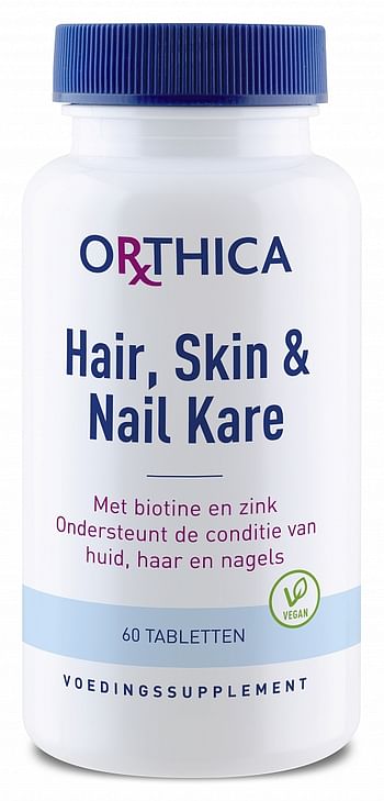 Aanbiedingen Orthica Hair Skin En Nail Kare Tabletten - Geldig van 17/11/2021 tot 21/01/2022 bij Drogisterij.net