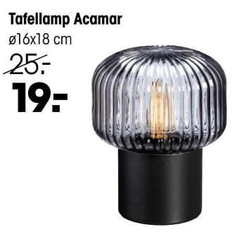 Aanbiedingen Tafellamp acamar - Huismerk - Kwantum - Geldig van 22/11/2021 tot 29/11/2021 bij Kwantum
