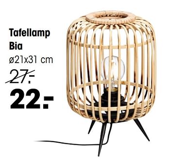 Aanbiedingen Tafellamp bia - Huismerk - Kwantum - Geldig van 22/11/2021 tot 29/11/2021 bij Kwantum