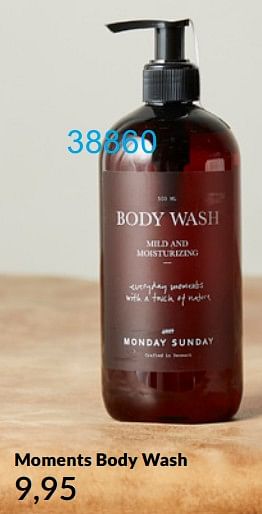 Aanbiedingen Moments body wash - Monday Sunday - Geldig van 20/09/2021 tot 28/11/2021 bij Bonaparte