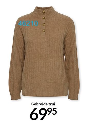 Aanbiedingen Gebreide trui - Ichi - Geldig van 20/09/2021 tot 28/11/2021 bij Bonaparte