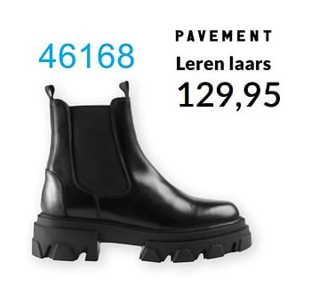 Aanbiedingen Leren laars - Pavement - Geldig van 20/09/2021 tot 28/11/2021 bij Bonaparte