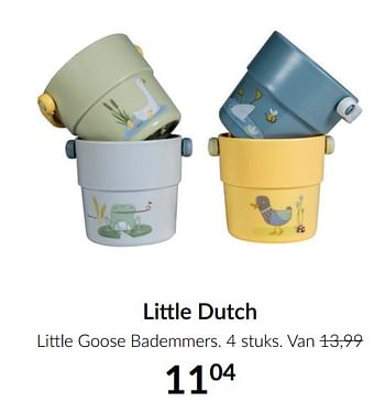 Aanbiedingen Little dutch little goose bademmers - Little Dutch - Geldig van 16/11/2021 tot 13/12/2021 bij Babypark