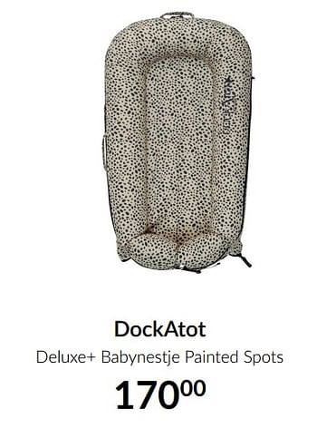 Aanbiedingen Dockatot deluxe+ babynestje painted spots - DockAtot - Geldig van 16/11/2021 tot 13/12/2021 bij Babypark