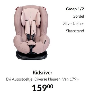 Aanbiedingen Kidsriver evi autostoeltje - Kidsriver - Geldig van 16/11/2021 tot 13/12/2021 bij Babypark
