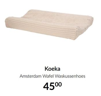 Aanbiedingen Koeka amsterdam wafel waskussenhoes - Koeka - Geldig van 16/11/2021 tot 13/12/2021 bij Babypark