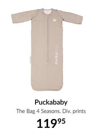 Aanbiedingen Puckababy the bag 4 seasons - Puckababy - Geldig van 16/11/2021 tot 13/12/2021 bij Babypark