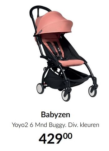 Aanbiedingen Babyzen yoyo2 6 mnd buggy - Babyzen - Geldig van 16/11/2021 tot 13/12/2021 bij Babypark