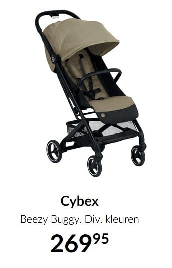 Aanbiedingen Cybex beezy buggy - Cybex - Geldig van 16/11/2021 tot 13/12/2021 bij Babypark