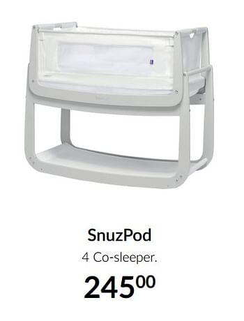 Aanbiedingen Snuzpod 4 co-sleeper - Snuzpod - Geldig van 16/11/2021 tot 13/12/2021 bij Babypark