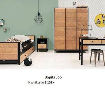 Aanbiedingen Bopita job nachtkastje - Bopita - Geldig van 16/11/2021 tot 13/12/2021 bij Babypark