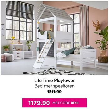 Aanbiedingen Life time playtower - Lifetime Kidsrooms - Geldig van 21/11/2021 tot 28/11/2021 bij Baby & Tiener Megastore
