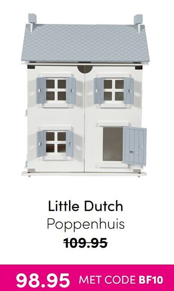 Aanbiedingen Little dutch poppenhuis - Little Dutch - Geldig van 21/11/2021 tot 28/11/2021 bij Baby & Tiener Megastore
