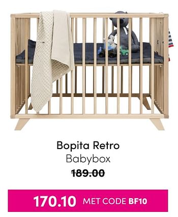 Aanbiedingen Bopita retro babybox - Bopita - Geldig van 21/11/2021 tot 28/11/2021 bij Baby & Tiener Megastore