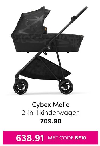 Aanbiedingen Cybex melio 2-in-1 kinderwagen - Cybex - Geldig van 21/11/2021 tot 28/11/2021 bij Baby & Tiener Megastore