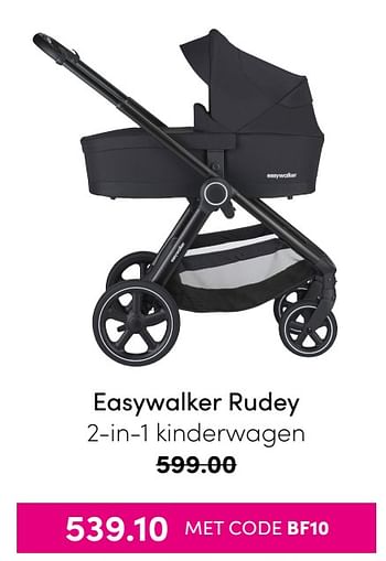 Aanbiedingen Easywalker rudey 2-in-1 kinderwagen - Easywalker - Geldig van 21/11/2021 tot 28/11/2021 bij Baby & Tiener Megastore