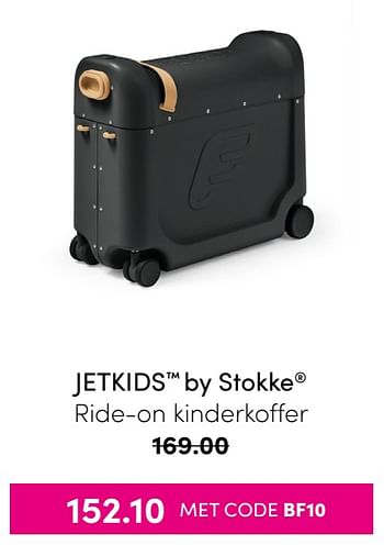 Aanbiedingen Jetkids by stokke ride-on kinderkoffer - Stokke - Geldig van 21/11/2021 tot 28/11/2021 bij Baby & Tiener Megastore