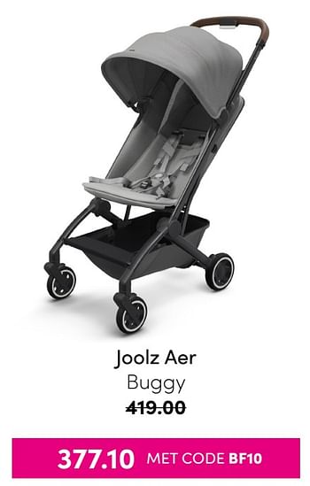 Aanbiedingen Joolz aer buggy - Joolz - Geldig van 21/11/2021 tot 28/11/2021 bij Baby & Tiener Megastore