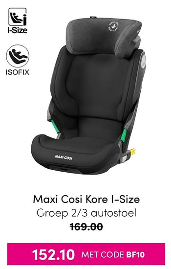 Aanbiedingen Maxi cosi kore i-size autostoel - Maxi-cosi - Geldig van 21/11/2021 tot 28/11/2021 bij Baby & Tiener Megastore