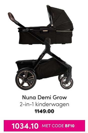 Aanbiedingen Nuna demi grow 2-in-1 kinderwagen - Nuna - Geldig van 21/11/2021 tot 28/11/2021 bij Baby & Tiener Megastore