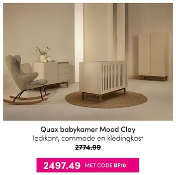 Aanbiedingen Quax babykamer mood clay - Quax - Geldig van 21/11/2021 tot 28/11/2021 bij Baby & Tiener Megastore