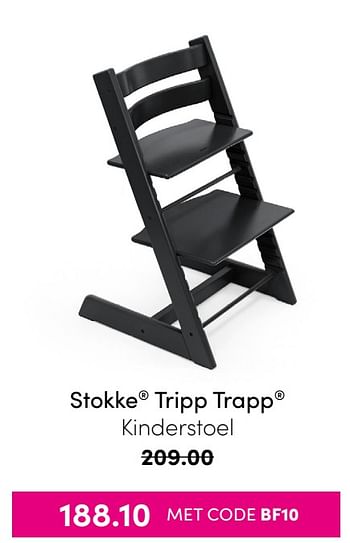 Aanbiedingen Stokke tripp trapp kinderstoel - Stokke - Geldig van 21/11/2021 tot 28/11/2021 bij Baby & Tiener Megastore