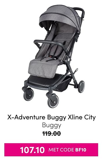 Aanbiedingen X-adventure buggy xline city buggy - Xadventure - Geldig van 21/11/2021 tot 28/11/2021 bij Baby & Tiener Megastore