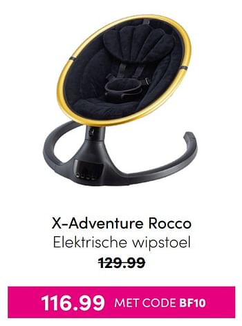 Aanbiedingen X-adventure rocco elektrische wipstoel - Xadventure - Geldig van 21/11/2021 tot 28/11/2021 bij Baby & Tiener Megastore