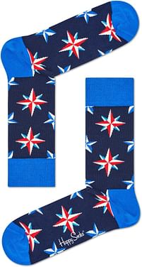 Aanbiedingen Happy Socks Nautical Star Sokken, Donkerblauw - Happy Socks - Geldig van 24/11/2021 tot 01/02/2022 bij Expo XL
