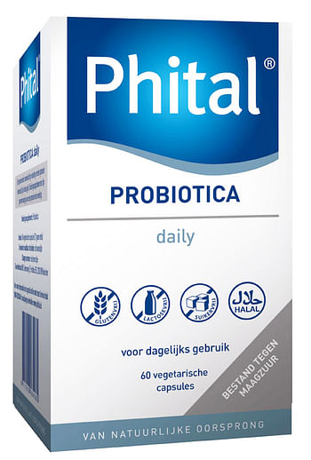 Aanbiedingen Phital Probiotica Daily Capsules - Geldig van 25/11/2021 tot 21/01/2022 bij Drogisterij.net