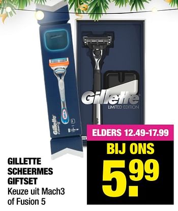 Aanbiedingen Gillette scheermes giftset - Gillette - Geldig van 22/11/2021 tot 05/12/2021 bij Big Bazar