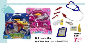 Aanbiedingen Dokters koffer blauw - Huismerk - Intertoys - Geldig van 02/10/2021 tot 05/12/2021 bij Intertoys