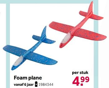 Aanbiedingen Foam plane - Huismerk - Intertoys - Geldig van 02/10/2021 tot 05/12/2021 bij Intertoys