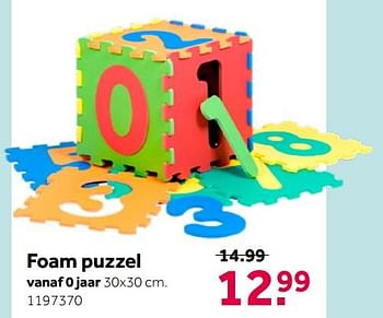 Aanbiedingen Foam puzzel - Huismerk - Intertoys - Geldig van 02/10/2021 tot 05/12/2021 bij Intertoys