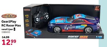 Aanbiedingen Gear2play rc racer max - Gear2Play - Geldig van 02/10/2021 tot 05/12/2021 bij Intertoys